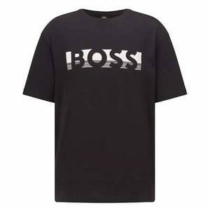 Boss Mens 50466295 Colour Block Relaxed Fit Half Sleeve T-Shirt - Picture 1 of 5