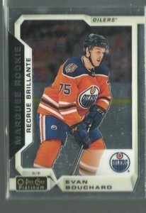  2018-19 O-Pee-Chee Platinum #157 Evan Bouchard RC (ref 64495)