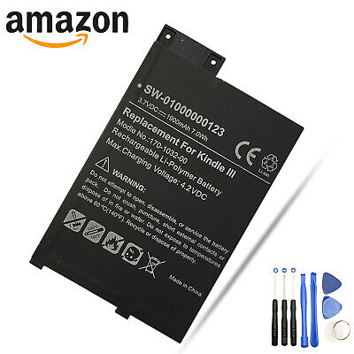 Genuine D00901 Amazon Kindle 3 Keyboard Battery 170-1032-01 GP-S10-346392-0100 • 14.95£