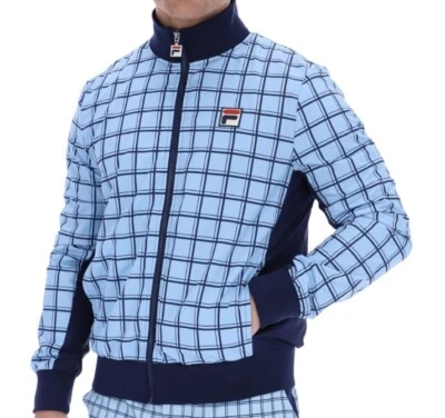 FILA Vintage Borg (Morgan) Tenis Top de Chándal En Azul - Exclusivo! 2025 - Imagen 1 de 4