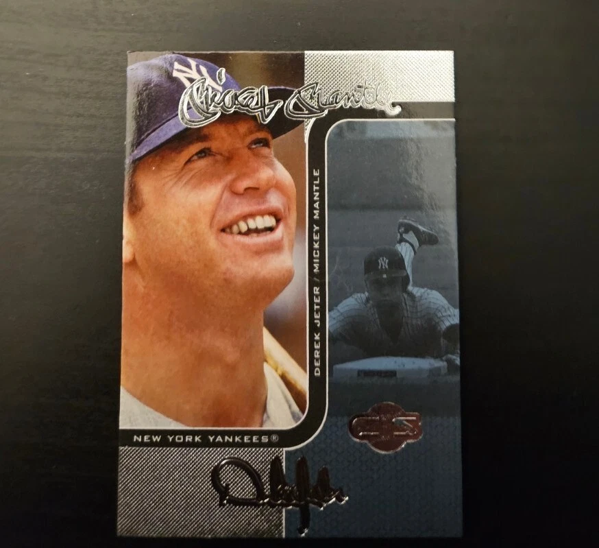 2006 Topps Co Signers Changing Faces Mickey Mantle/Derek Jeter's Number 2/75 #7 - Image 1 of 3