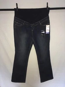 planet motherhood maternity Denim Jeans dark wash full belly stretch XL  - Picture 1 of 3