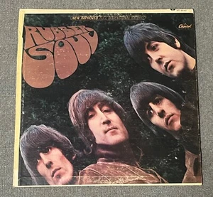 The Beatles Rubber Soul LP Capitol ST2442 VG Cover EX Vinyl Rainbow Label - Imagen 1 de 6