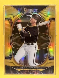 2023 Panini Select Baseball Jackson Merrill Concourse GOLD /10 Padres SSP RARE