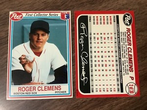 Roger Clemens 1990 Post Cereal #2 Of 30 NRMT To Nrmt/mint