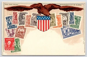 Pravda Czechoslovakia~Noheil @ Vinohrady~Tiskopis~Eagle~USA Stamps Facsimile - Picture 1 of 2