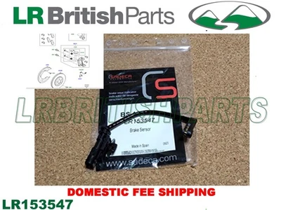 SENSOR DE PASTILLAS DE FRENO TRASERO LAND ROVER RH RANGE ROVER RANGE ROVER SPORT LR153547 Foto 1 de 4