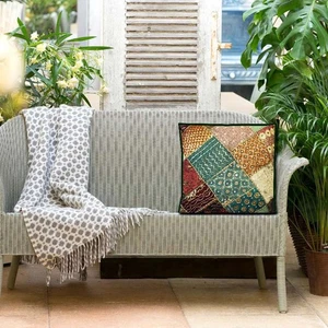 Patchwork Pillow Indian 30" Handmade Cushion Cover Case Decor Sofa Embroidered - Picture 1 of 10