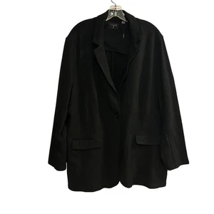Giacca blazer donna T TAHARI nero un bottone 3X taglie forti - Foto 1 di 8