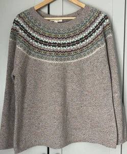Seasalt Seas Edge Fairisle Woollen Jumper Size 20 NEW with tags - Picture 1 of 9