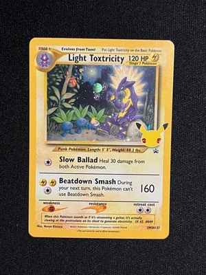 Pokemon Light Toxtricity SWSH137 25th Celebrations Black Star (Standard Size) - Image 1 of 2