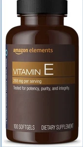 Vitamin E, 400 IU, 100 Softgels, 100 100 Count (Pack of 1)exp 01/May/2026 - Picture 1 of 3
