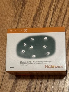 Cadena de 8 globos oculares espeluznantes Dept 56 Halloween luces 800035 - Imagen 1 de 3