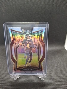 2024 Panini Select Jayden Daniels RC Die Cut Concourse Silver Commanders - Picture 1 of 2
