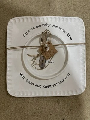 Mud Pie Hors D'Oeuvres Plate Set Great Entertaining Dish Brand New - Image 1 of 4