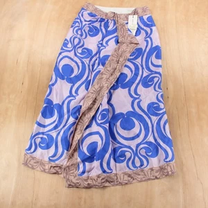 UVP $ 1320 neu mit Etikett Vintage DS Dries Van Noten 100 % Seide Lagenlook Midirock 34 Etikett - Bild 1 von 9