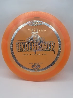 Discraft Disc Golf 1st Run Orange Z Undertaker 168g Star Sparkle Holofoil Stamp. - Image 1 of 4