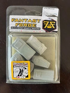 Fantasy Forge DA03 D&D Dungeon Accessories Sarcophagi/Coffin Pack. New - Picture 1 of 3