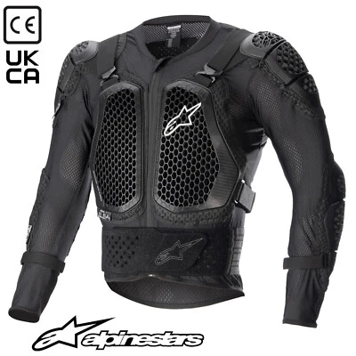 Chaqueta de protección Alpinestars 2025 Bionic Action V2 negra MX motocross todo terreno Foto 1 de 4