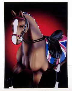 Spur der bemalten Ponys BIG BEN Kristallfliesen Plakette - glänzende Oberfläche - 8" x 10" - Bild 1 von 3