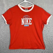 A1 Vintage 2000s Nike Department Of Athletics T Shirt Youth Large Red Girls