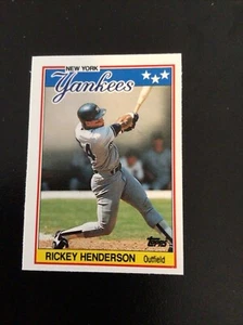 Rickey Henderson #31 1988 Topps American [U.K.] Baseball Card Mini MINT MLB - Picture 1 of 2