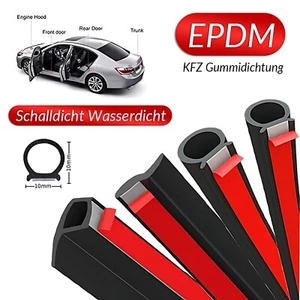 KFZ Gummidichtung selbstklebend Moosgummi Türdichtung Hubdach Dichtung - Picture 1 of 19