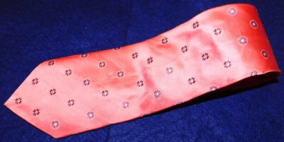 CORBATA GUY LAROCHE HECHA EN ITALIA NARANJA/BLANCO/AZUL FLORAL SEDA/ALGODÓN - CORBATAS PARA EL CUELLO. Foto 1 de 3