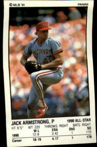 1991 Panini Stickers Baseball Card #126 Jack Armstrong