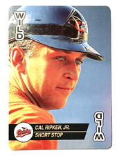 HOF'er CAL RIPKEN JR Orioles 1993 Bicycle Baseball Aces WILD PLAYING CARD