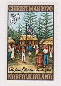 (OU-90) 1970 Norfolk Island 5c Christmas SG120 MUH - Picture 1 of 1
