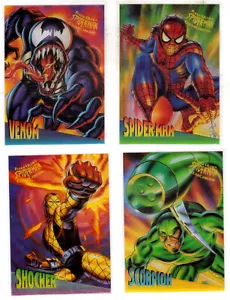 1995 ULTRA SPIDER-MAN PREMIERE CLEARCHROME 10-CARD CHASE SET VENOM - Picture 1 of 2