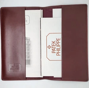 PATEK PHILIPPE CALATRAVA VINTAGE SET PELLE PORTA DOCUMENTI MANUALI ISTRUZIONI - Foto 1 di 9