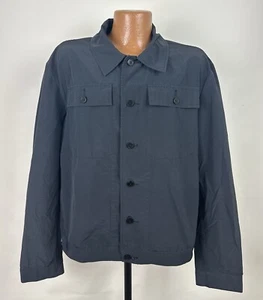 Chaqueta Militar Vintage Y2K BANANA REPUBLIC XL Desteñida Negra Minimalista Monocromática - Imagen 1 de 13