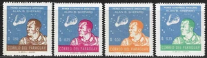 Paraguay Stamps 1961 SC# 610-613 ' Alan B. Shepard, First US Astronaut ' - Picture 1 of 2