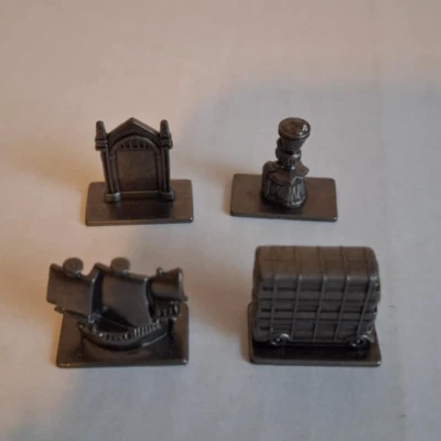 Harry Potter Scene It? 2nd Edition *Replacement Parts* Pieces/Metal Movers (4) - Image 1 of 4