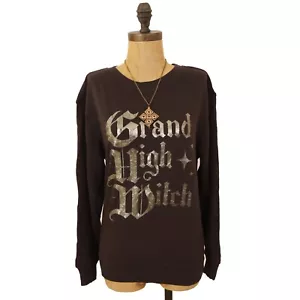 Wildfox Grand High Witch Sweatshirt Top XS Vintage Pullover Black NWT B18 - Picture 1 of 5