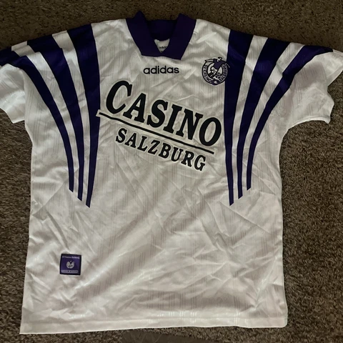 RED BULL SALZBURG 1996-97 HOME (SV CASINO SALZBURG) SHIRT ADIDAS  SOCCER SIZE L Cover