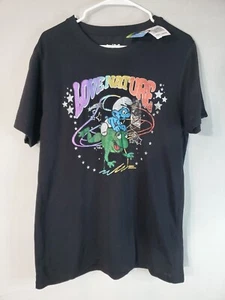 I Puffi T-Shirt Uomo Taglia Large Manica Corta "Love Nature" Retrò Old Skool  - Foto 1 di 7