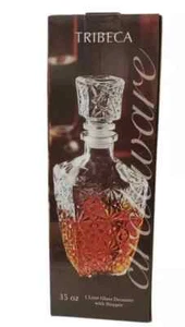 Tribeca 35oz Glass Decanter With Stopper Brand New - Picture 1 of 4