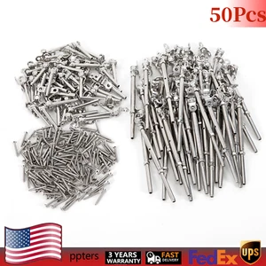 50x T316 SS Turnbuckle Tensioner Handware Set & Screws For 3/16" Cable Railing - Picture 1 of 17