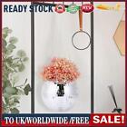 Mirror Silver Flower Pot with Chain - Disco Ball Hanging Planter (15cm)