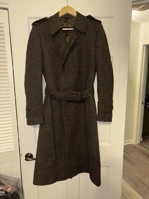 Gabardina larga de espiga YVES SAINT LAURENT vintage para hombre talla 40/mediana Foto 1 de 4