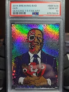 2014 Breaking Bad Seasons 1-5 Cryptozoic Fan Art BBFA08 Gus PSA 10 - Picture 1 of 3