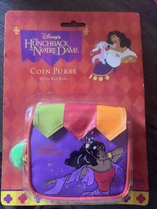 1996 Borsa Monete Gobbo di Notre Dame Esmeralda Disney con Cerniera, Non Aperta, RARA - Foto 1 di 1