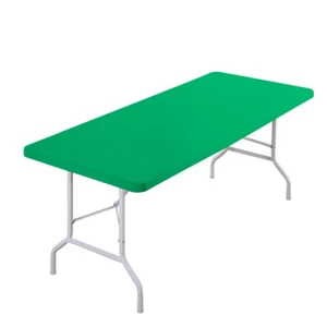 4/6FT Elastic Spandex Table Cover for Standard Folding Table Party Buffet Cloth - Picture 1 of 23