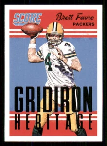 2015 Score Gridiron Heritage #7 Brett Favre - Picture 1 of 2