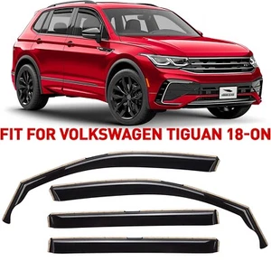 Rain Guards Vent Visors Shade for 2018-2025 Volkswagen Tiguan - Picture 1 of 8