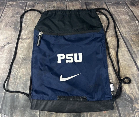 NIKE PSU Penn State Nittany Lions - Drawstring Bag With Zipper Pouch Cover