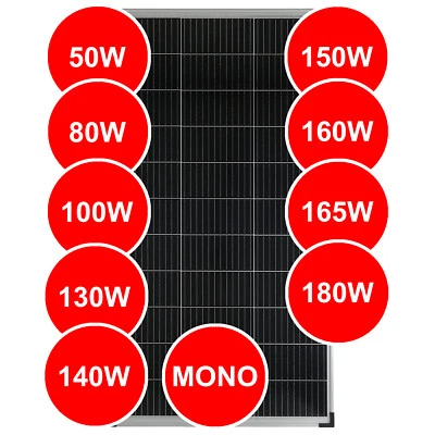 Solar Module Solar Panel Solar Cell 50 80 100 130 140 150 160 165 180 Watts Mono - Bild 1 von 3